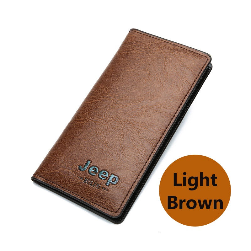 DealS Jeep Buluo Long Fold PU Leather Wallet Multiple Card Slots Men Wallet Purse Dompet Lelaki Bisnes Beg Duit Kulit