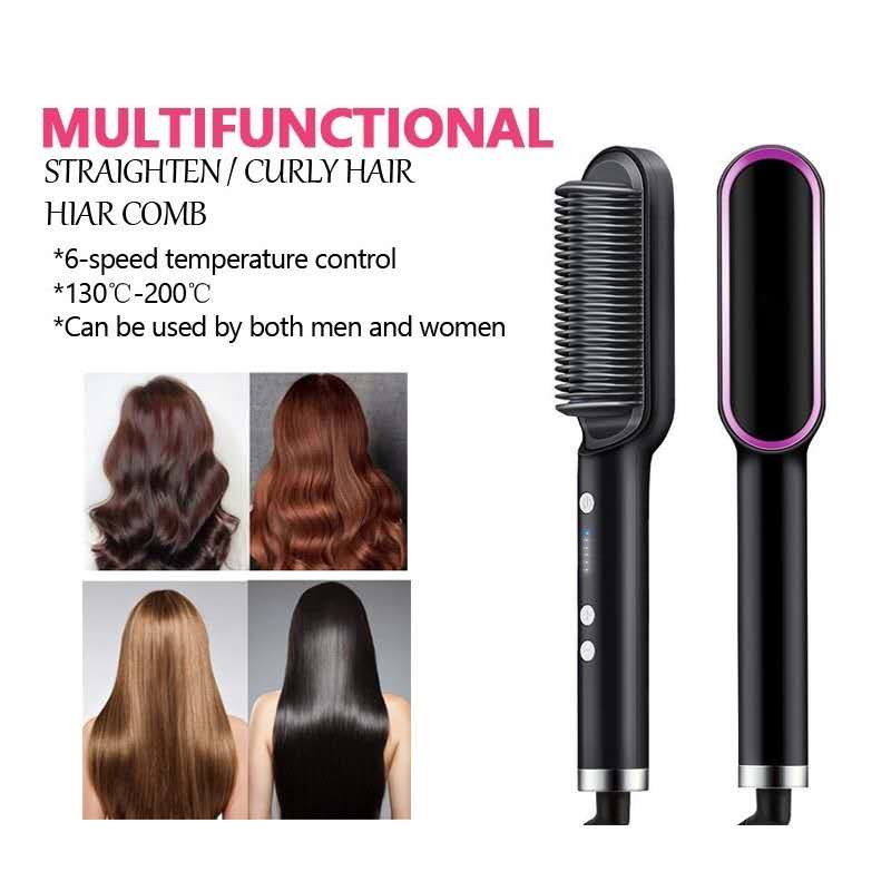 Hair straightener comb Hair Curler Hair crimper fast Heating not hurt Hair Straight Hair Curling rambut K-SKIN