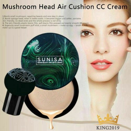 SUNISA BB Cream Air cushion mushroom head shine moisturizing makeup foundation cosmetic King