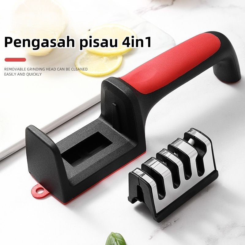 DEALShoppe NEW 4 Section Brand New Multi-Function Knife Scissor Sharpener Kitchen Knife Quick stainless steel knife sharpener