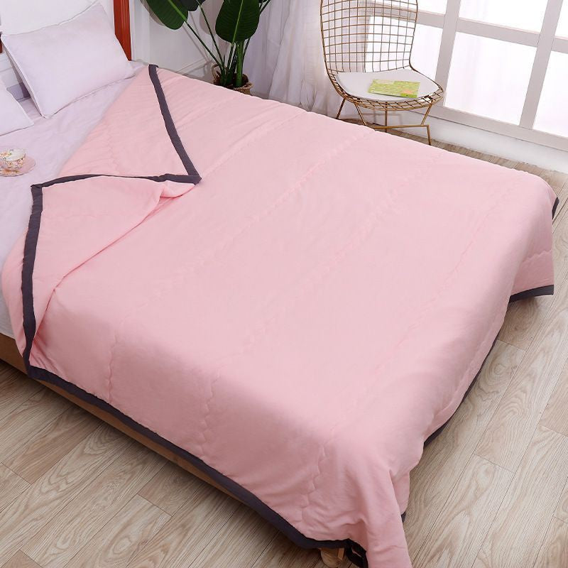 HIGH QUALITY COTTON BLANKET QUILT SOFT COMFORTER KING SIZES 200*220cm WASHABLED COTTON QUILT SELIMUT SINGLE SIZE 被单被褥被子棉被