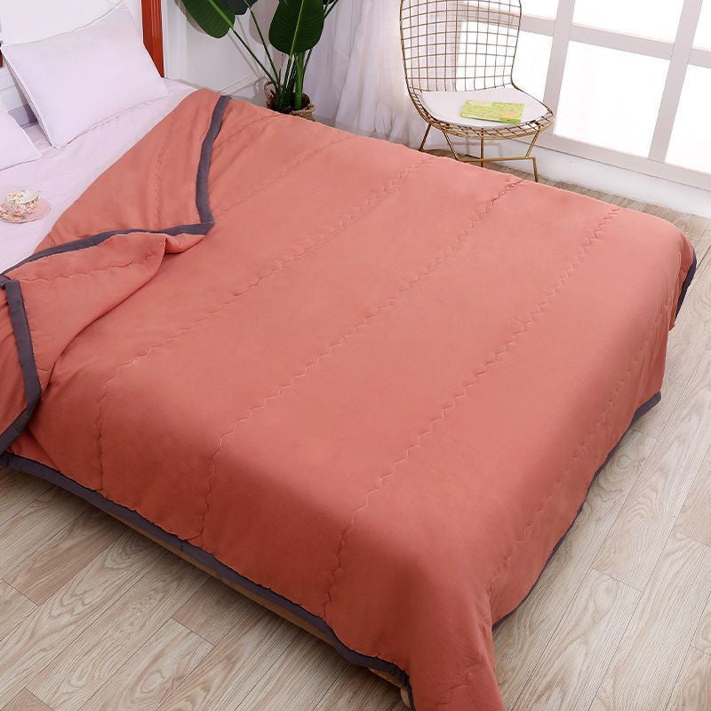 HIGH QUALITY COTTON BLANKET QUILT SOFT COMFORTER KING SIZES 200*220cm WASHABLED COTTON QUILT SELIMUT SINGLE SIZE 被单被褥被子棉被