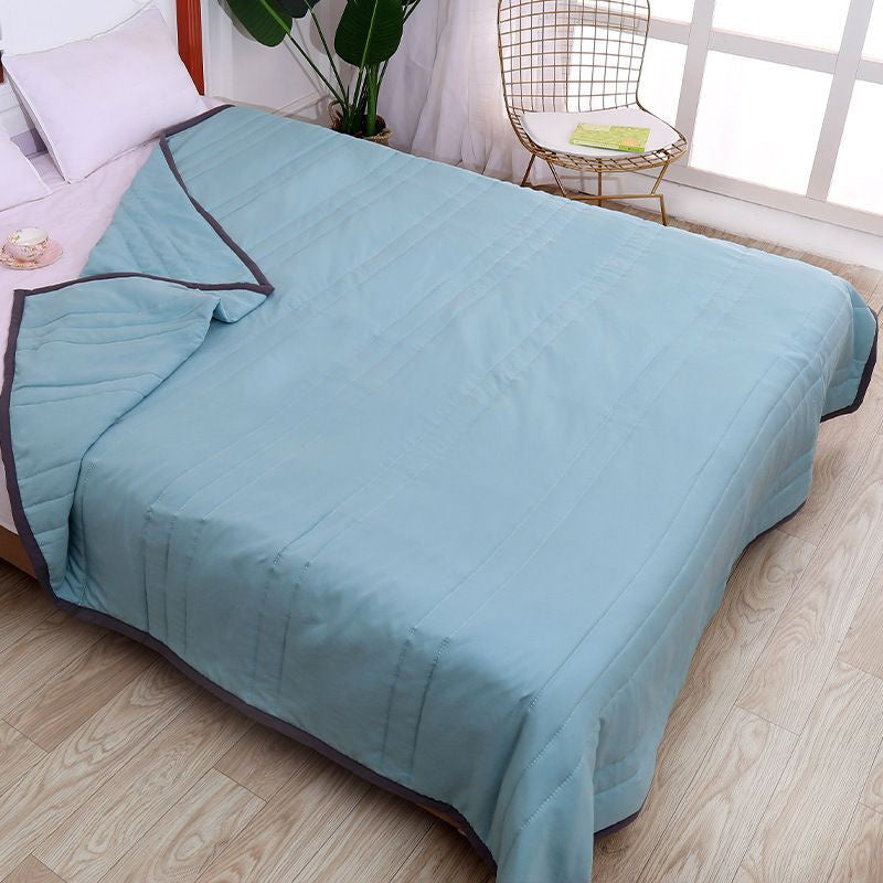 HIGH QUALITY COTTON BLANKET QUILT SOFT COMFORTER KING SIZES 200*220cm WASHABLED COTTON QUILT SELIMUT SINGLE SIZE 被单被褥被子棉被