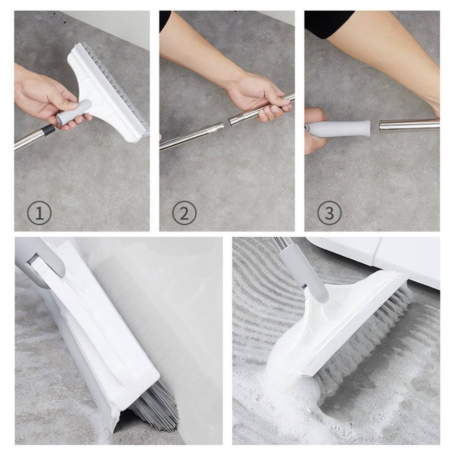 3 in 1 magic Brush Magic Broom Penyapu Lantai Floor Cleaning Brush Gap Scrub Brush Tile Kitchen Bathroom Toilet 刮刷清洁地刷