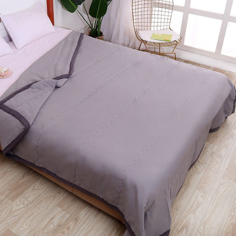 HIGH QUALITY COTTON BLANKET QUILT SOFT COMFORTER KING SIZES 200*220cm WASHABLED COTTON QUILT SELIMUT SINGLE SIZE 被单被褥被子棉被