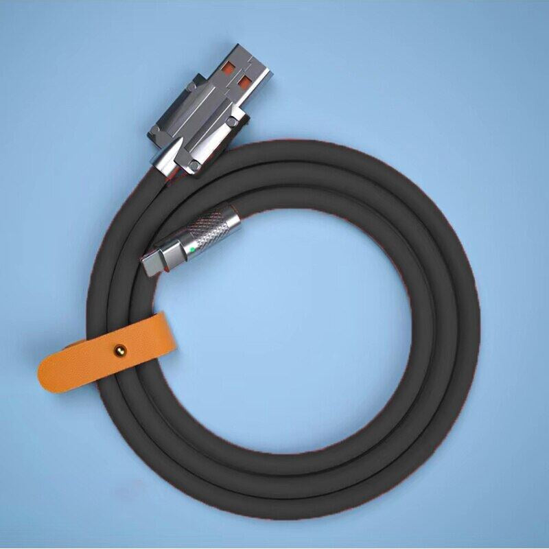 120W 6A Super Fast Charge cable Type C Liquid Silicone Cable Quick Charge Micro USB Cable Charger