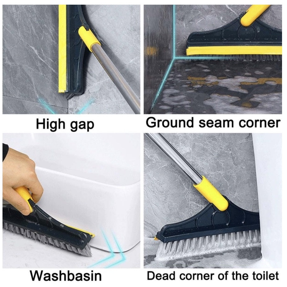 3 in 1 magic Brush Magic Broom Penyapu Lantai Floor Cleaning Brush Gap Scrub Brush Tile Kitchen Bathroom Toilet 刮刷清洁地刷