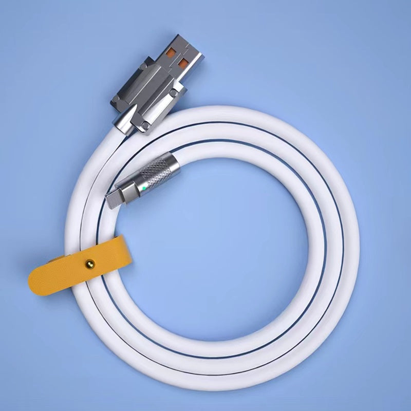 120W 6A Super Fast Charge cable Type C Liquid Silicone Cable Quick Charge Micro USB Cable Charger