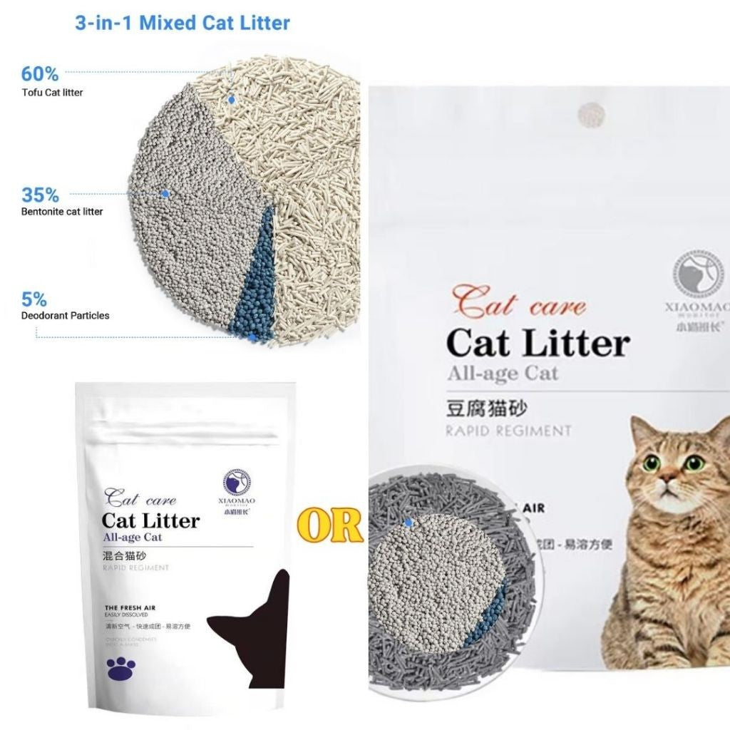 Tofu Cat Litter 6L/1.6kg - Cat Tofu Premium Super Clumping Natural Litter Tofu Cat Litter Sand Pasir Kucing 豆腐猫砂