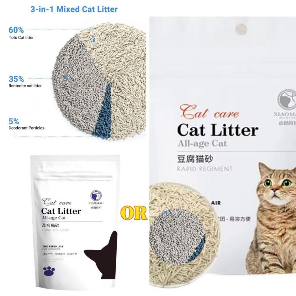 Tofu Cat Litter 6L/1.6kg - Cat Tofu Premium Super Clumping Natural Litter Tofu Cat Litter Sand Pasir Kucing 豆腐猫砂