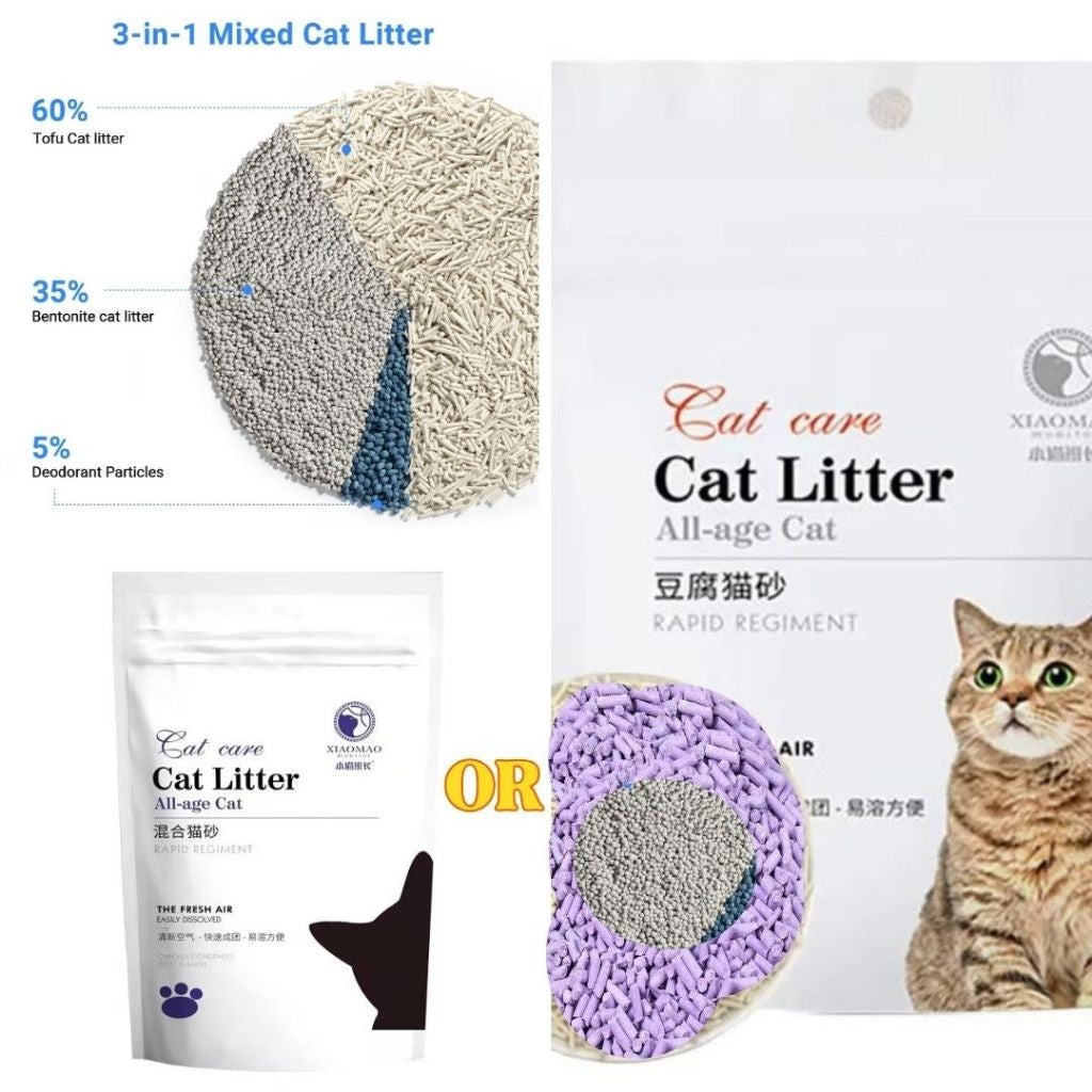 Tofu Cat Litter 6L/1.6kg - Cat Tofu Premium Super Clumping Natural Litter Tofu Cat Litter Sand Pasir Kucing 豆腐猫砂